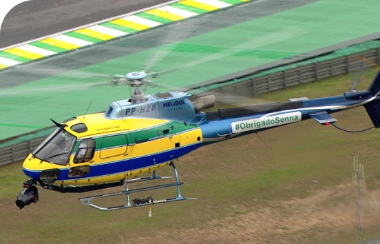 Cobertura da Fórmula 1 e linhas de energia