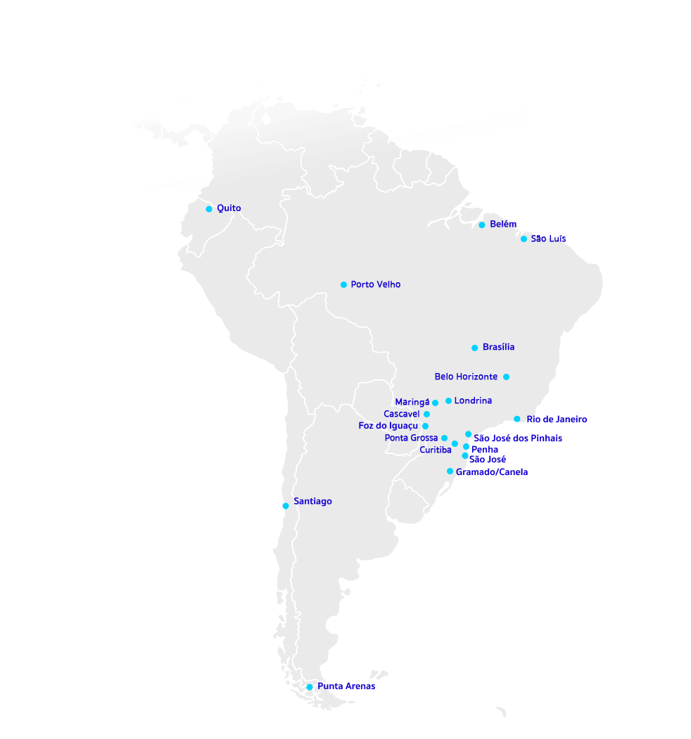 Líder na América do Sul