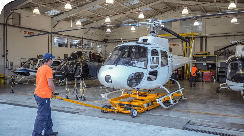 Servicios de mantenimiento de helicópteros