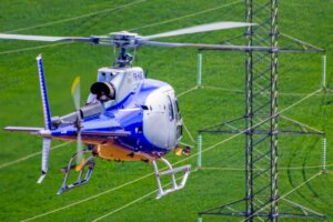 O que é inspeção aérea de linhas de transmissão?