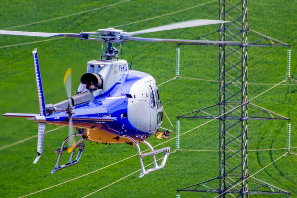 inspeção aérea de linhas de transmissão Helisul